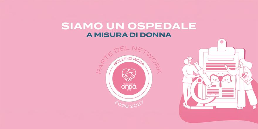 locandina riconoscimento Bollino Rosa 2026-27 da parte di Fondazione Onda
