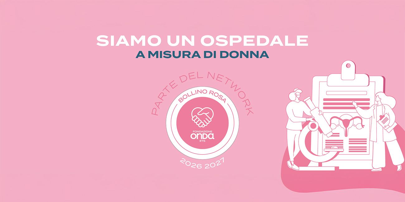 locandina riconoscimento Bollino Rosa 2026-27 da parte di Fondazione Onda